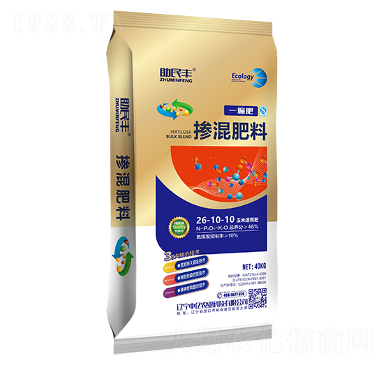 玉米適用摻混肥料26-10-10-一遍肥-助民豐-中億農業(yè)